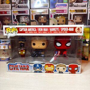 FUNKO POP CAPTAIN AMERICA CIVIL WAR 4 PACK